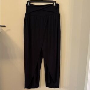 NWOT Athleta Black Wide-Leg Draped Yoga Jumpsuit Pants